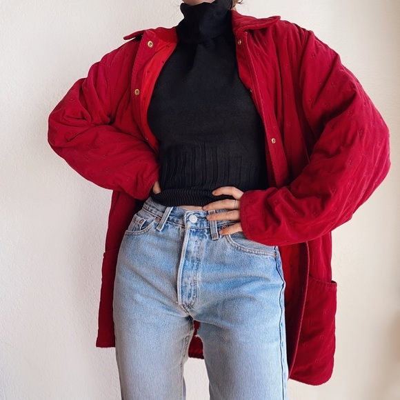 Rare 1970’s/80’s Ruby Hermes Quilted Coat - Picture 1 of 6